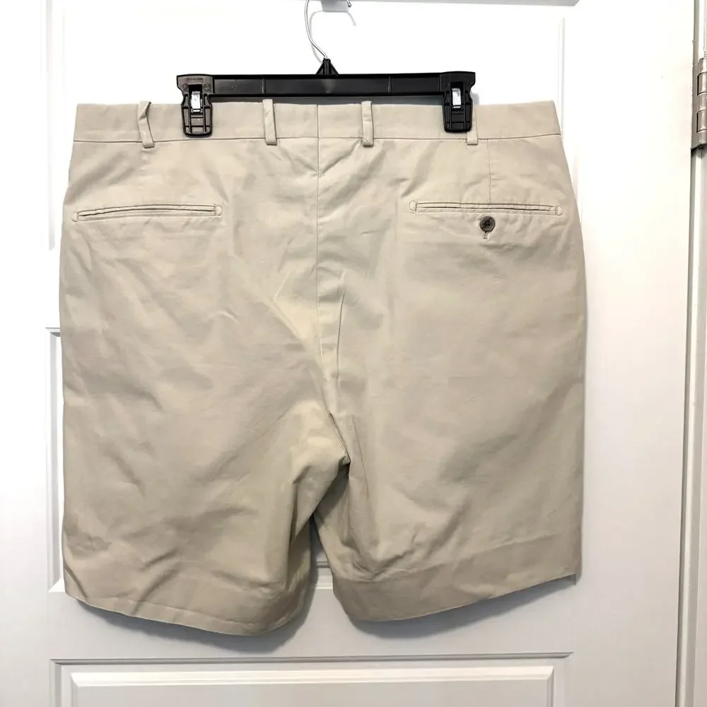 RC Tom James Flat Front Shorts Cream Beige Mens 38